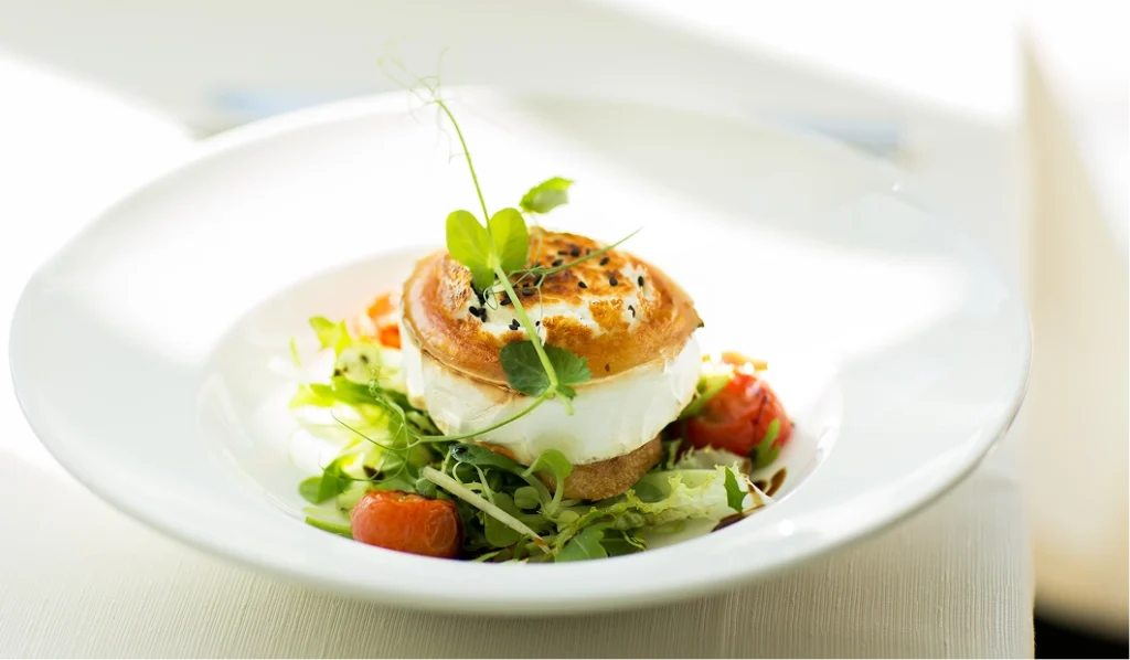 Meal on white plate